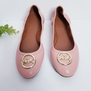 Coach Bailey Ballet Flats shoes color Petal size US 9.5 NEW never used!